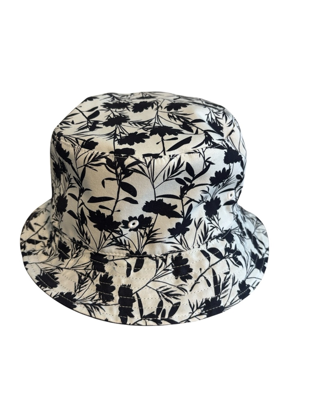 Steve Madden Rain Or Shine Bucket Hat Reversible Blue Floral Print/Navy New